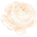 Peach Romance Flower Fabric Panel - ineedfabric.com