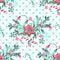 Peppermint Christmas Green Elements Fabric - ineedfabric.com