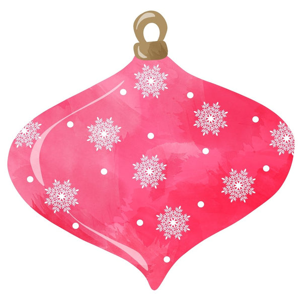 Peppermint Christmas Red Ornament Fabric Panel - ineedfabric.com