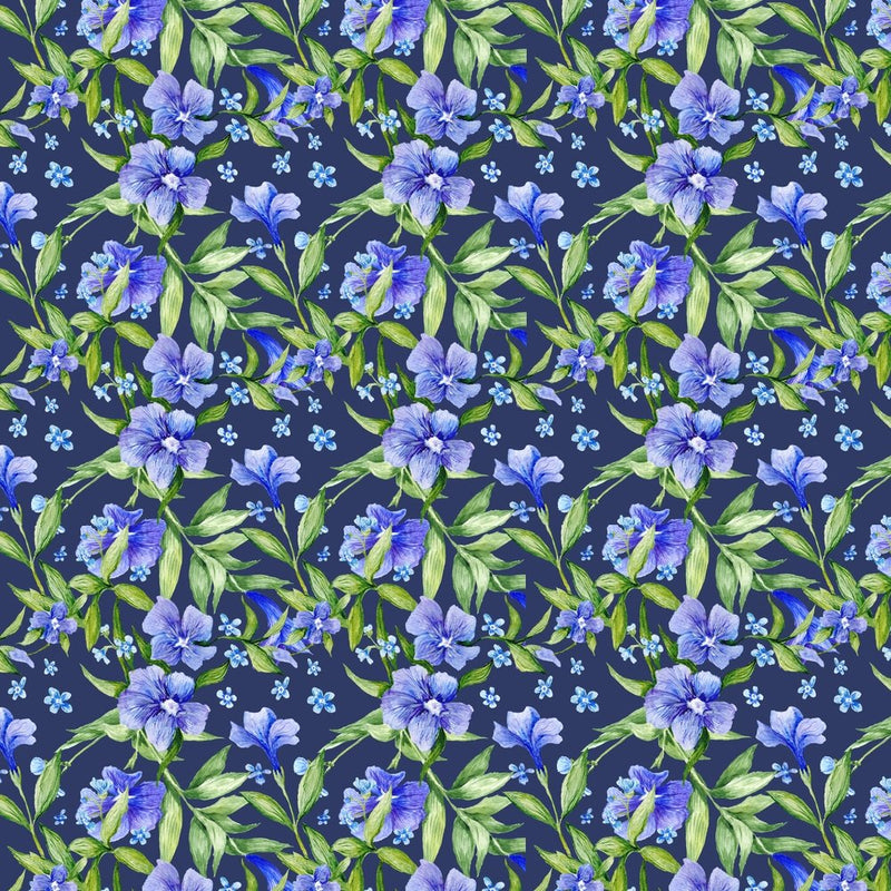Periwinkle Field Fabric - Purple - ineedfabric.com