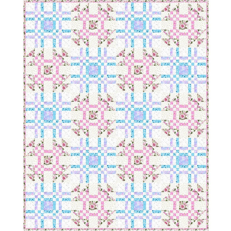 Piece of Mind, Pastel Quilt Kit - 61 1/2" x 76 1/2" - ineedfabric.com