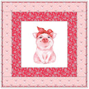 Pig Wearing Bandana Wall Hanging 42" x 42" - ineedfabric.com