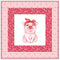 Pig Wearing Bandana Wall Hanging 42" x 42" - ineedfabric.com
