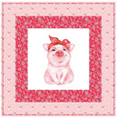 Pig Wearing Bandana Wall Hanging 42" x 42" - ineedfabric.com