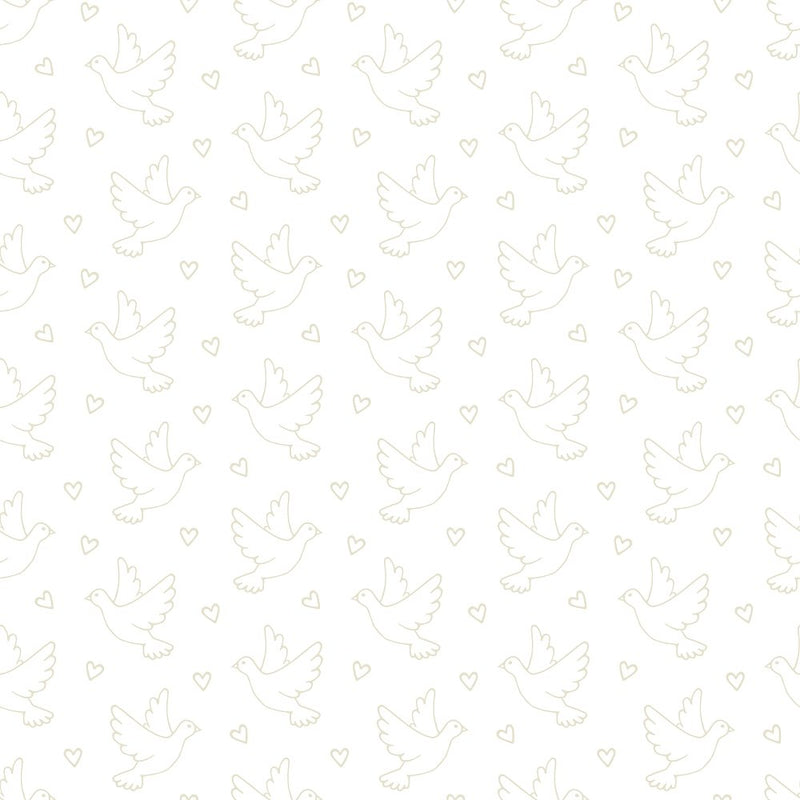 Pigeons Tone on Tone Fabric - ineedfabric.com