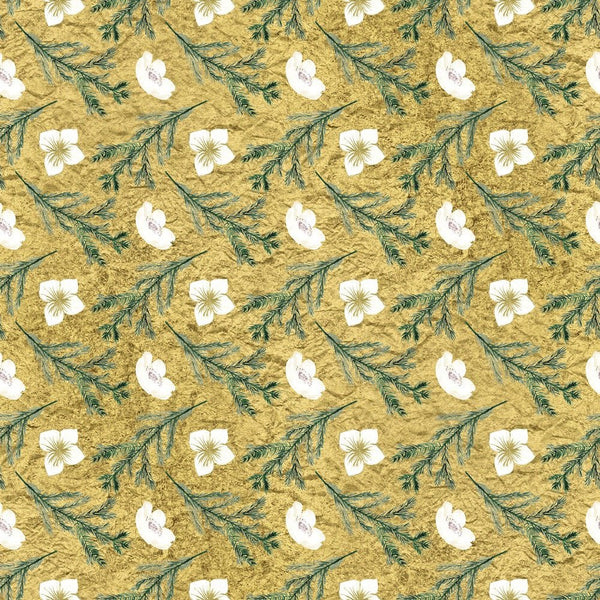 Pine Branches Pattern #3 Fabric - ineedfabric.com