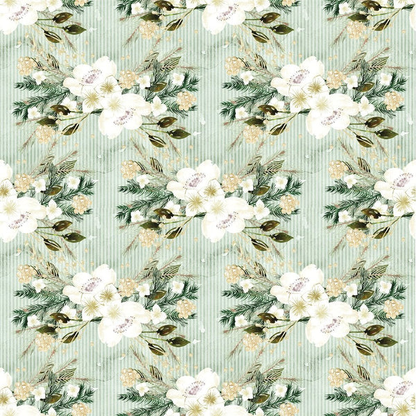 Pine Branches Pattern #8 Fabric - ineedfabric.com