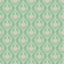 Pineapple Damask Fabric - Green - ineedfabric.com