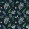 Pines & Stars Allover Fabric - Navy Blue - ineedfabric.com