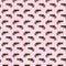 Pink and Gold Steampunk Gun Fabric - ineedfabric.com
