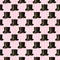 Pink and Gold Steampunk Top Hats Fabric - ineedfabric.com