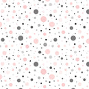 Pink & Black Polka Dot Fabric - ineedfabric.com