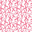 Pink Cancer Ribbons Fabric - ineedfabric.com