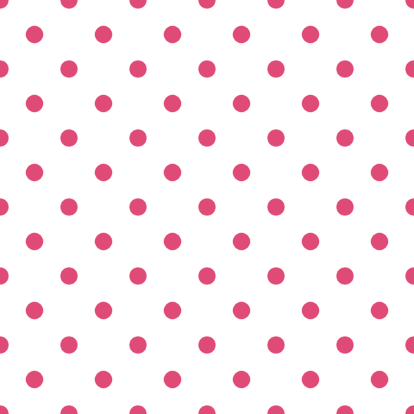 Pink Carmine Dots Fabric - White - ineedfabric.com