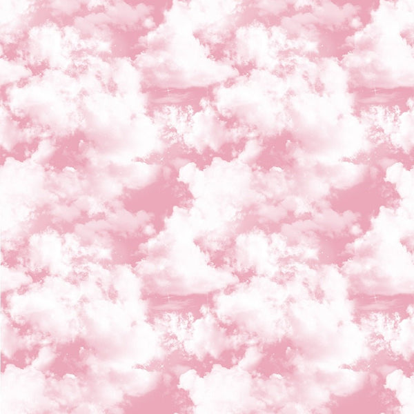 Pink Clouds 1 Fabric - ineedfabric.com