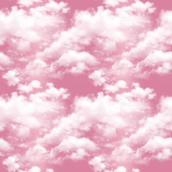 Pink Clouds 3 Fabric - ineedfabric.com