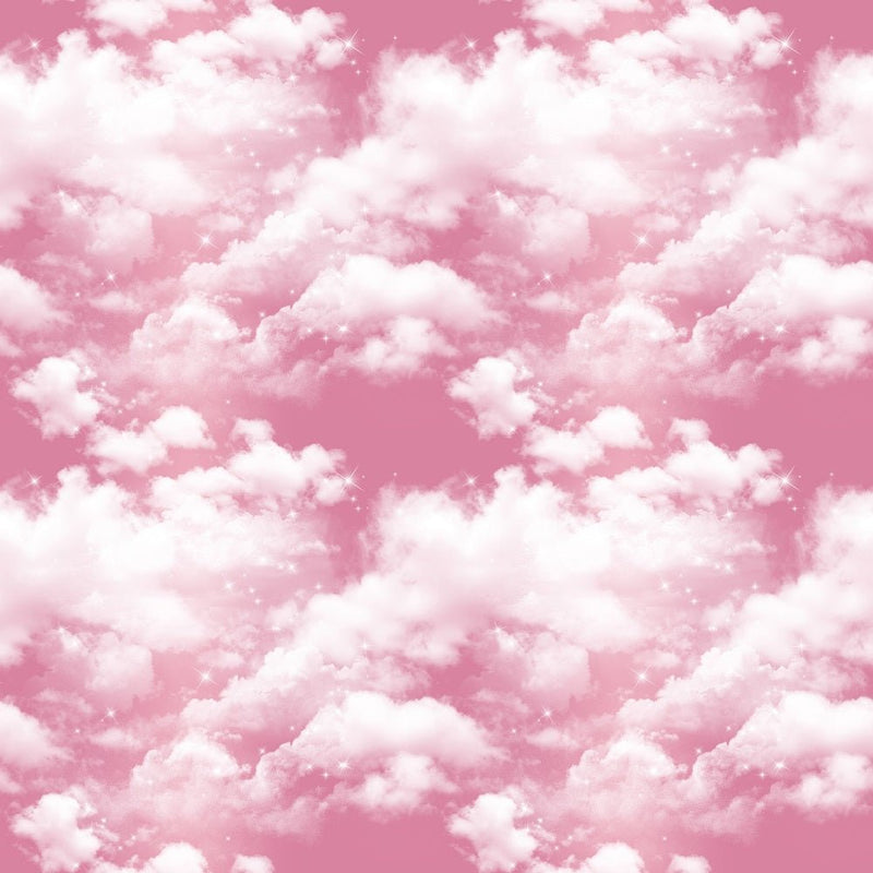 Pink Clouds 3 Fabric - ineedfabric.com