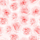 Pink Faded Roses Fabric - ineedfabric.com