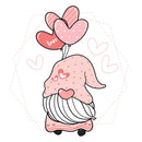 Pink Gnome With Balloons Fabric Panel - ineedfabric.com