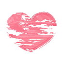 Pink Grunge Heart Fabric Panel - ineedfabric.com