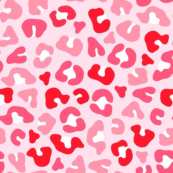 Pink Love Cheetah Fabric - ineedfabric.com