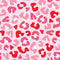 Pink Love Cheetah Fabric - ineedfabric.com