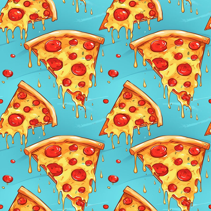 Pizza Melt Pattern 1 Fabric - ineedfabric.com