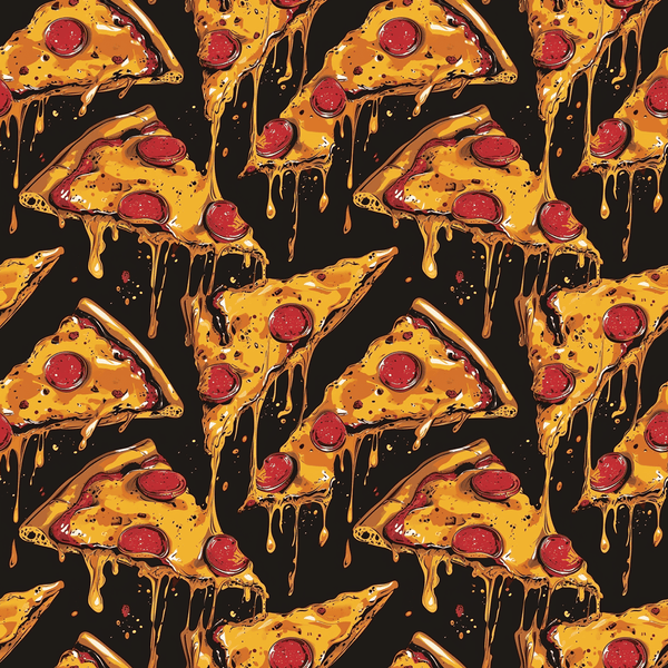 Pizza Melt Pattern 3 Fabric - ineedfabric.com