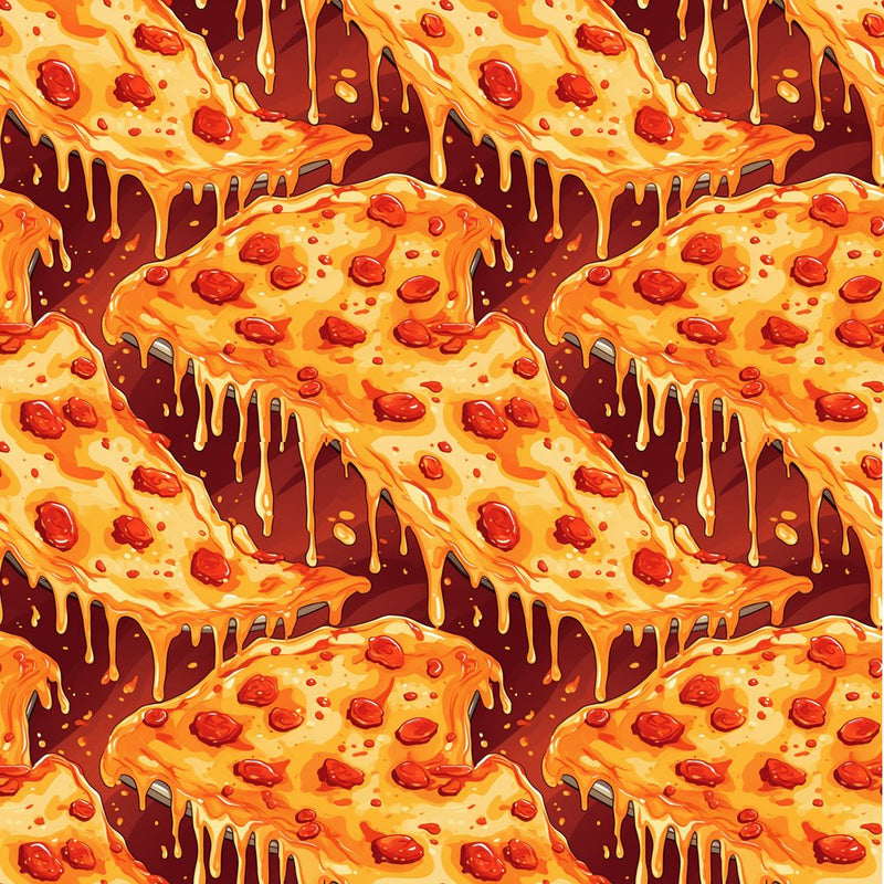 Pizza Melt Pattern 8 Fabric - ineedfabric.com