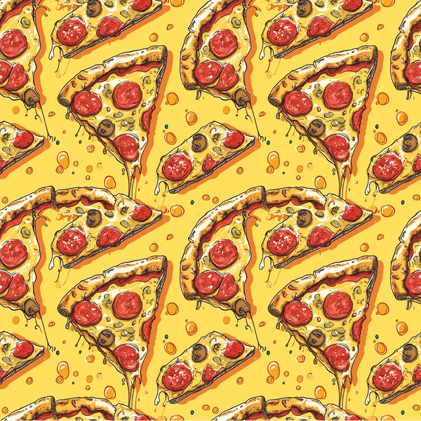 Pizza Melt Pattern 9 Fabric - ineedfabric.com