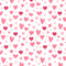 Plump Pink Heart Fabric - ineedfabric.com