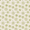 Poinsettia Snowflakes on Dots Fabric - Green - ineedfabric.com