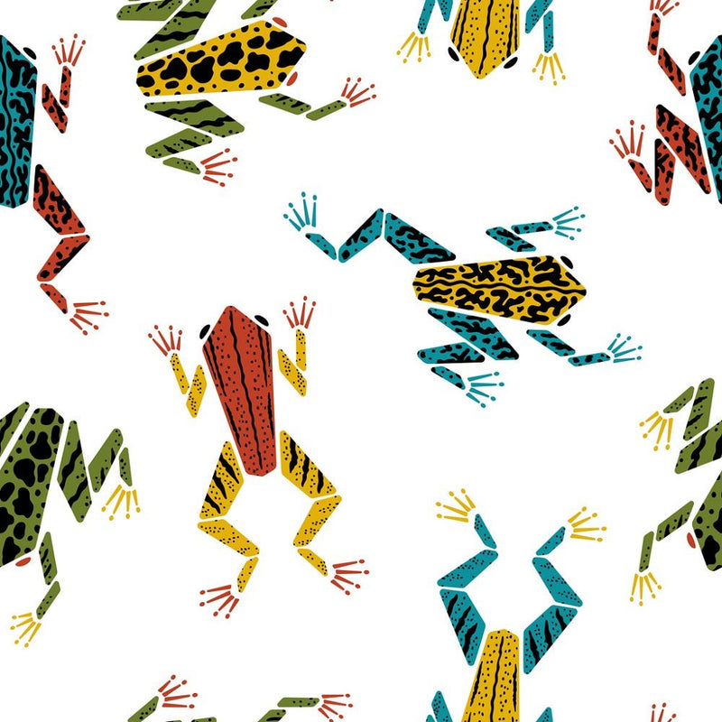 Poison Dart Frogs Fabric - ineedfabric.com