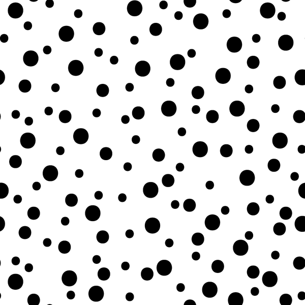 Polka Dots Fabric - Black - ineedfabric.com