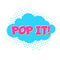 Pop Art Pop It Logo Fabric Panel - ineedfabric.com