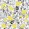 Poppy Fields Fabric - Yellow - ineedfabric.com