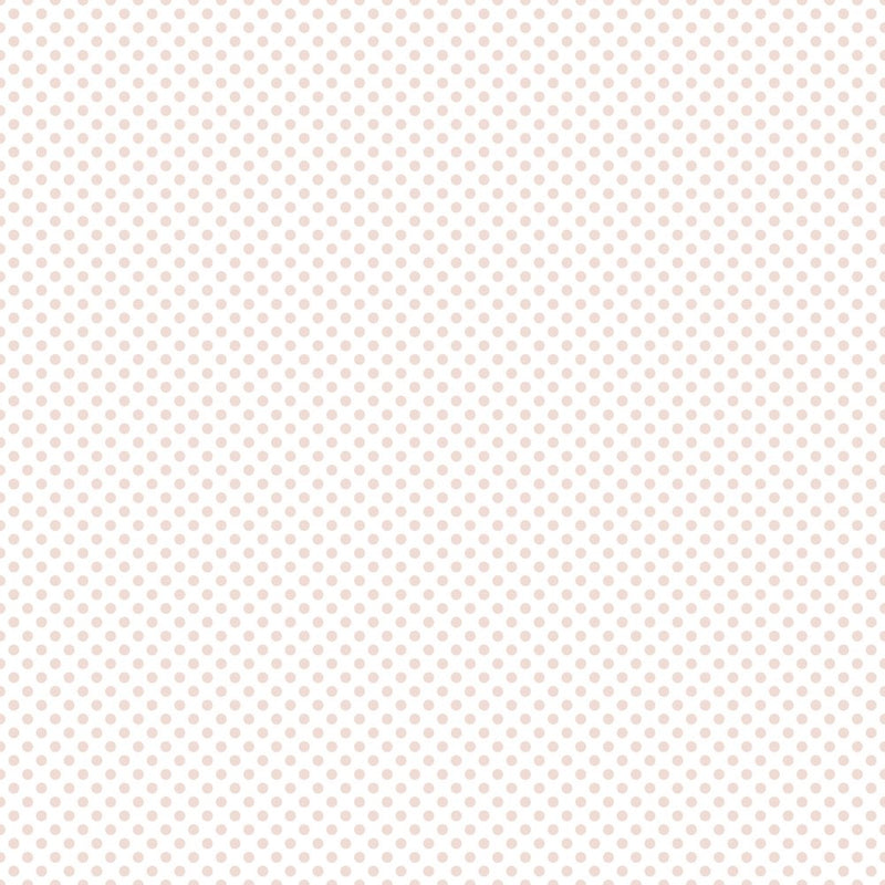 Powder Blue Pink Dots Fabric - ineedfabric.com