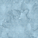 Powder Blue Words on Grunge Fabric - ineedfabric.com