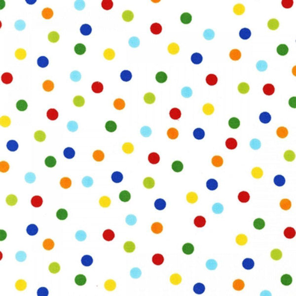 Primary Polka Dot Fabric - ineedfabric.com