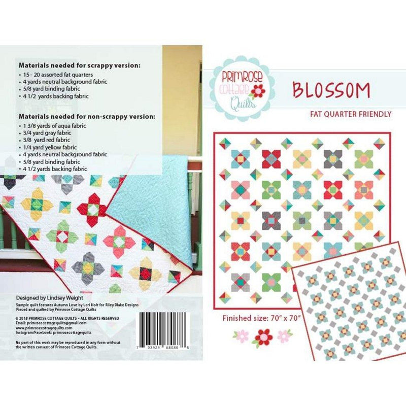 Primrose Cottage Quilts Blossom Quilt Pattern - ineedfabric.com