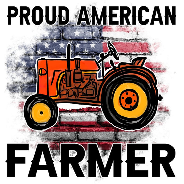 Proud American Farmer Fabric Panel - ineedfabric.com