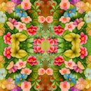 Psychedelic Blossoms Pattern 3 Fabric - ineedfabric.com