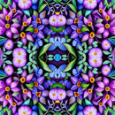 Psychedelic Blossoms Pattern 4 Fabric - ineedfabric.com