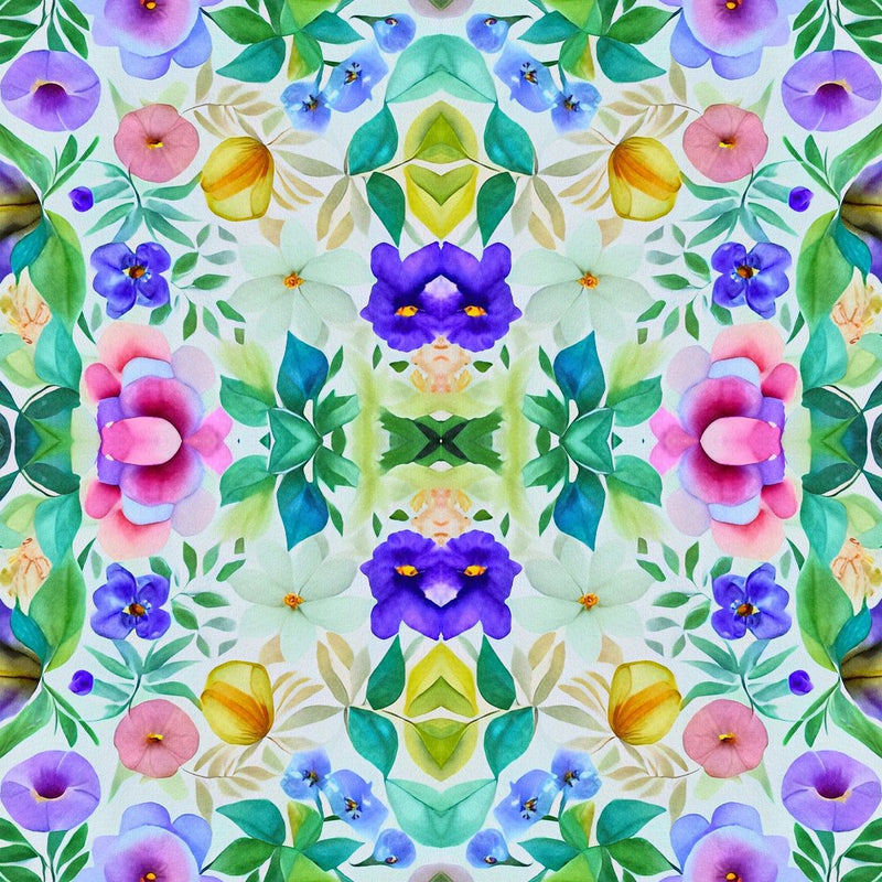 Psychedelic Blossoms Pattern 6 Fabric - ineedfabric.com