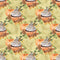 Pumpkin Spice Latte Cupcake on Grunge Fabric - Green - ineedfabric.com