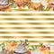 Pumpkin Spice Latte Gold Striped Fabric - ineedfabric.com