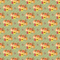 Pumpkins & Apples Striped Fabric - Green - ineedfabric.com