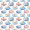 Puppies & Kittens Sleeping On Clouds Fabric - ineedfabric.com