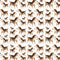Puppy Allover Fabric - White - ineedfabric.com