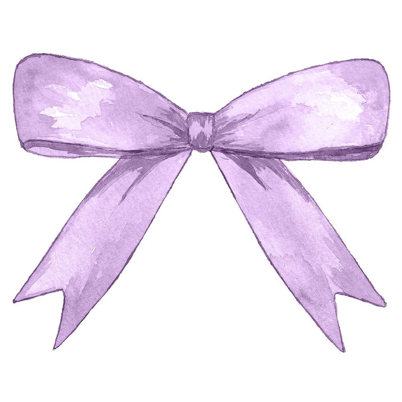 Purple Bow Fabric Panel - ineedfabric.com